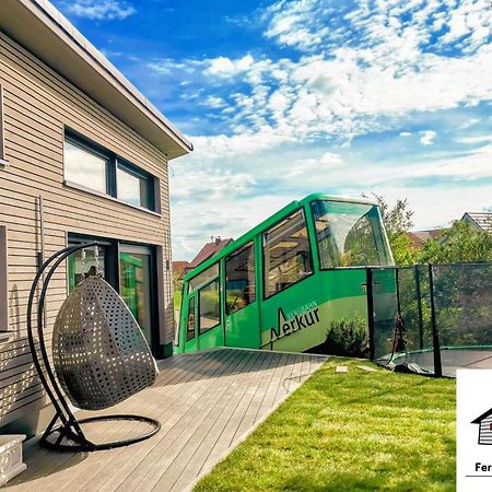 Exklusives Holzhaus Mit Bergbahn - Baden-Baden Im Schwarzwald Villa Buitenkant foto