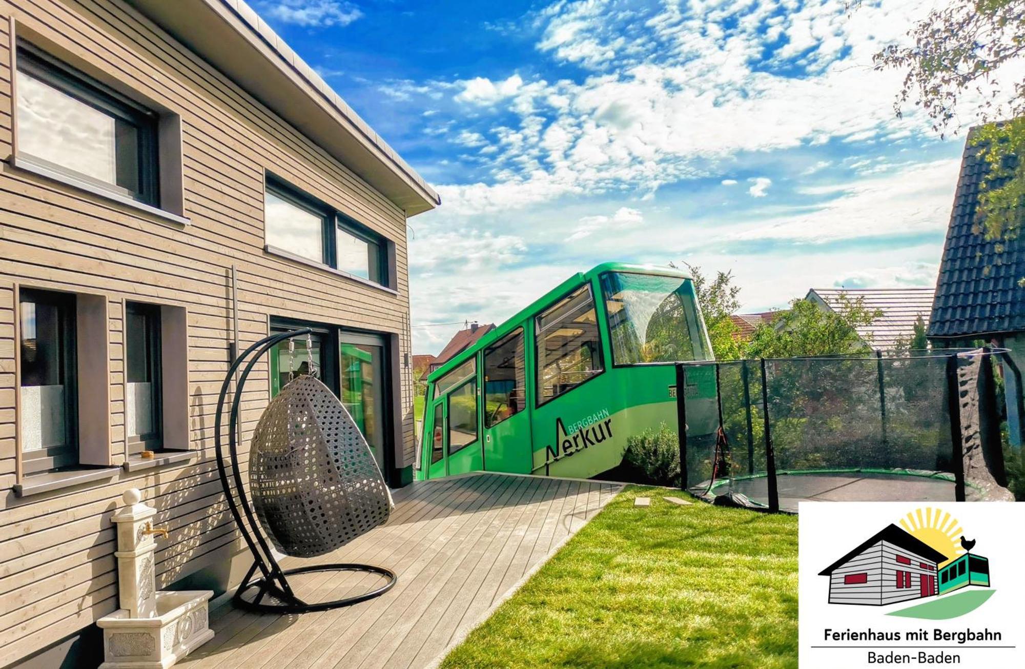 Exklusives Holzhaus Mit Bergbahn - Baden-Baden Im Schwarzwald Villa Buitenkant foto